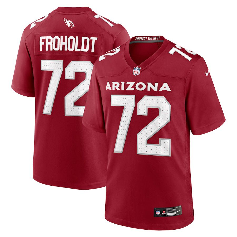 Men Arizona Cardinals #72 Hjalte Froholdt Nike Cardinal Game Player NFL Jersey